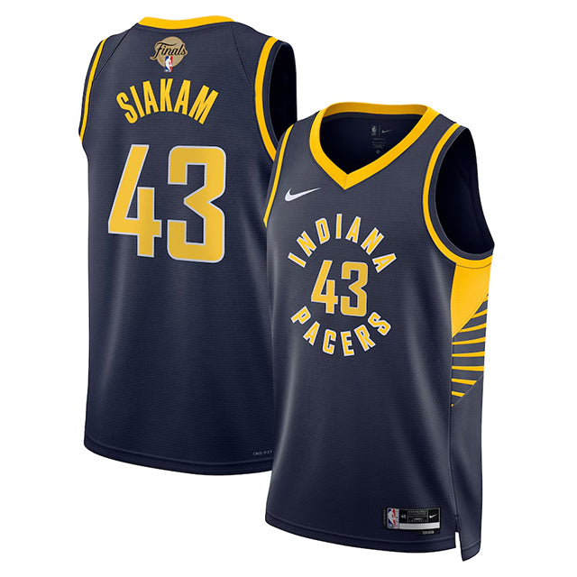 パスカル シアカムモデル 海外取寄 ナイキ レプリカユニフォーム インディアナ ペイサーズ 2025 NBA FINALS SWINGMAN JERSEY ICON EDITION NAVY