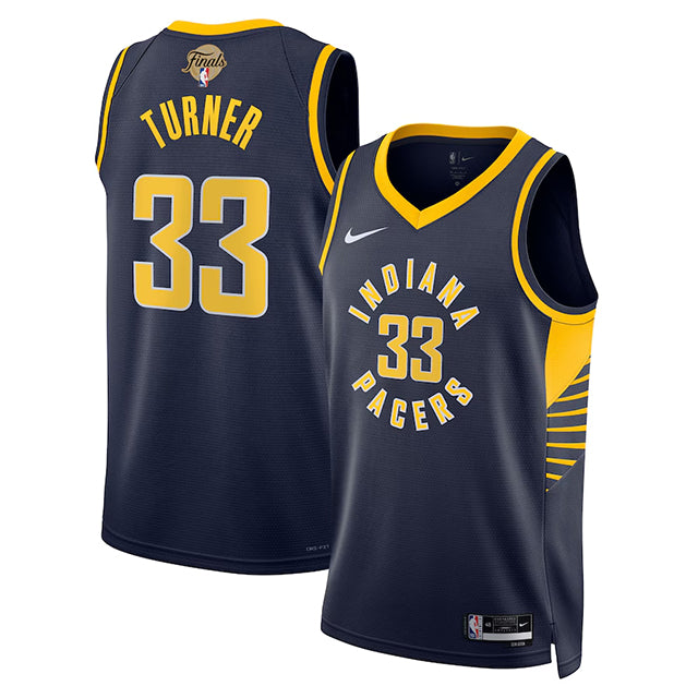 マイルス ターナーモデル 海外取寄 ナイキ レプリカユニフォーム インディアナ ペイサーズ 2025 NBA FINALS SWINGMAN JERSEY ICON EDITION NAVY