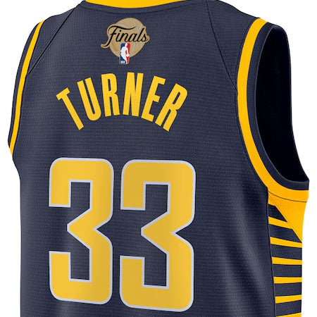 マイルス ターナーモデル 海外取寄 ナイキ レプリカユニフォーム インディアナ ペイサーズ 2025 NBA FINALS SWINGMAN JERSEY ICON EDITION NAVY