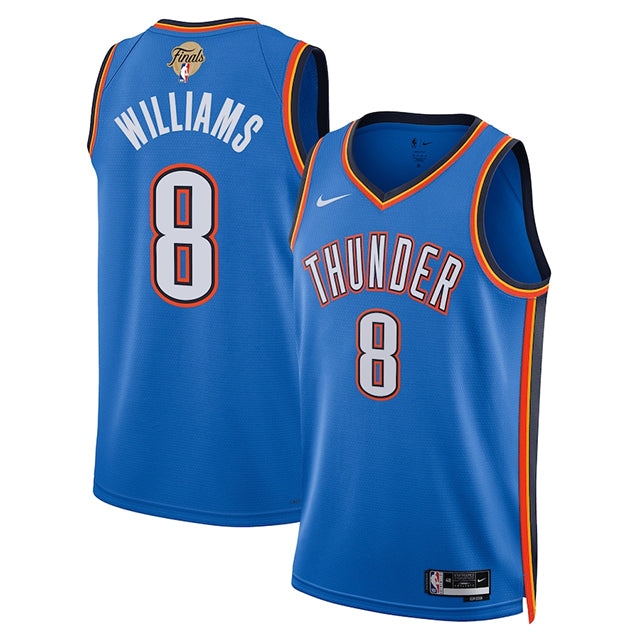 ジェイレン ウィリアムズモデル 海外取寄 ナイキ レプリカユニフォーム オクラホマシティ サンダー 2025 NBA FINALS SWINGMAN JERSEY ICON EDITION BLUE