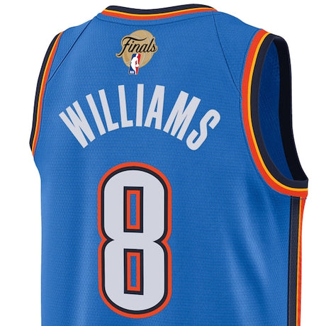 ジェイレン ウィリアムズモデル 海外取寄 ナイキ レプリカユニフォーム オクラホマシティ サンダー 2025 NBA FINALS SWINGMAN JERSEY ICON EDITION BLUE