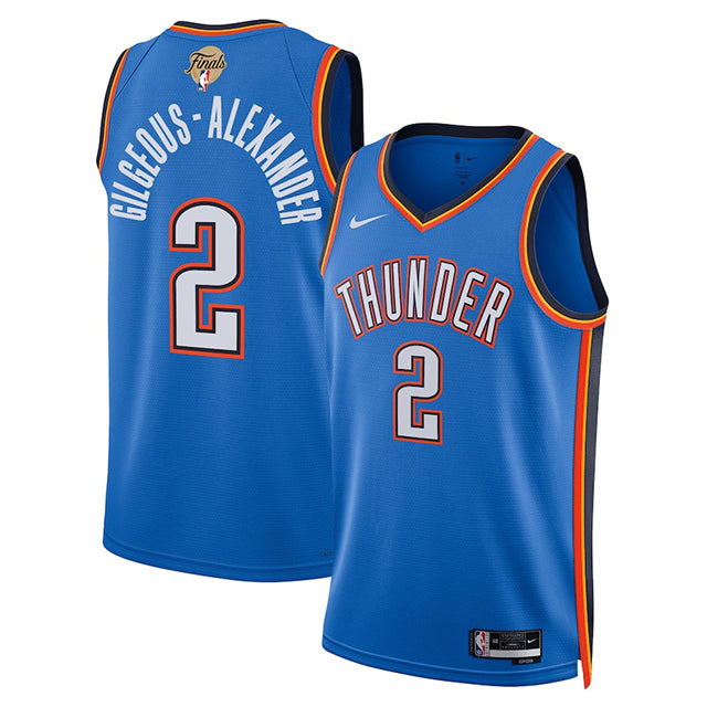 シェイ ギルジャス=アレクサンダーモデル 海外取寄 ナイキ レプリカユニフォーム オクラホマシティ サンダー 2025 NBA FINALS SWINGMAN JERSEY ICON EDITION BLUE
