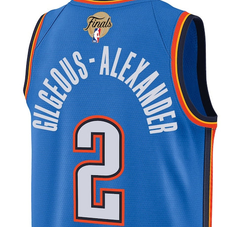 シェイ ギルジャス=アレクサンダーモデル 海外取寄 ナイキ レプリカユニフォーム オクラホマシティ サンダー 2025 NBA FINALS SWINGMAN JERSEY ICON EDITION BLUE