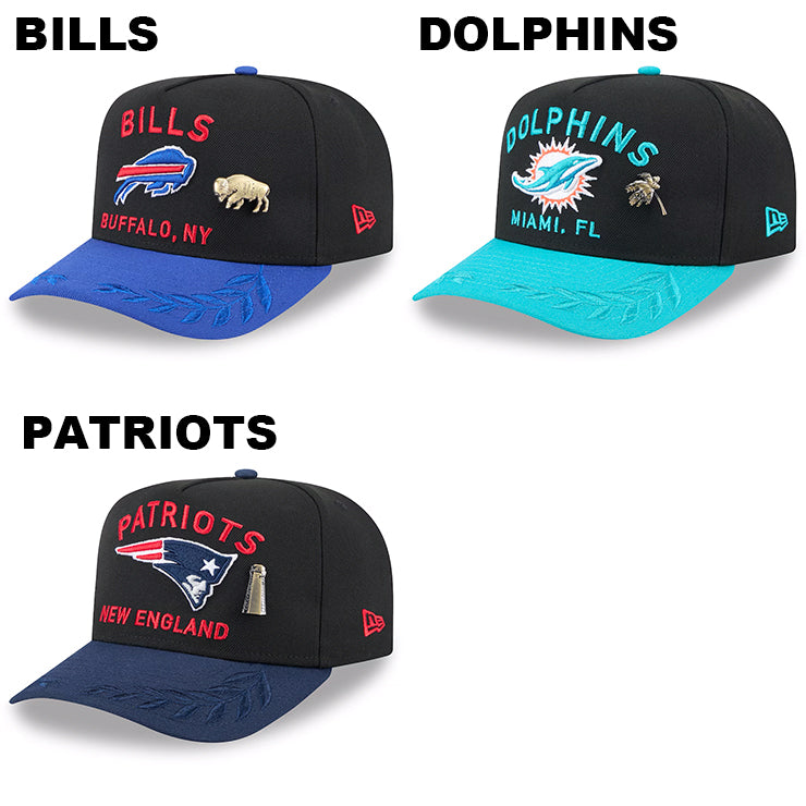 2025 NFL ドラフト選手着用 ニューエラ キャップ 59FIFTY NFL AFC 2025 ONSTAGE DRAFT A-FRAME FITTED CAP