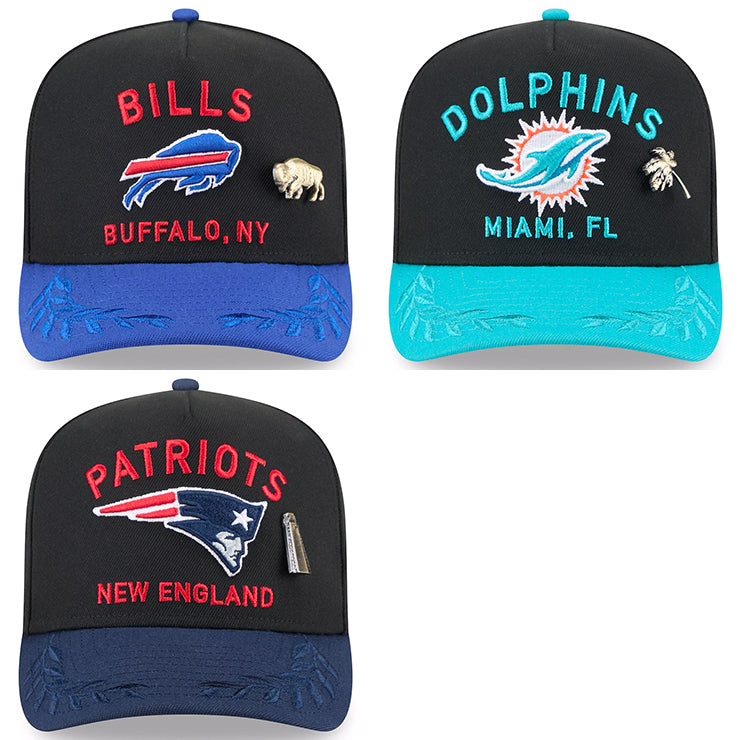 2025 NFL ドラフト選手着用 ニューエラ キャップ 59FIFTY NFL AFC 2025 ONSTAGE DRAFT A-FRAME FITTED CAP
