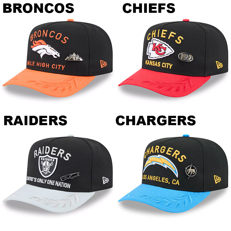 2025 NFL ドラフト選手着用 ニューエラ キャップ 59FIFTY NFL AFC 2025 ONSTAGE DRAFT A-FRAME FITTED CAP