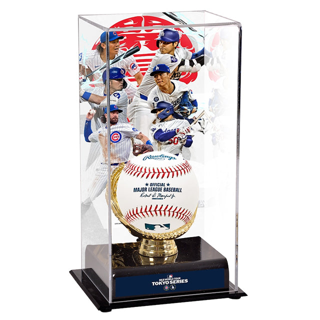 即日発送 2025 東京シリーズモデル 記念ボールディスプレー ロサンゼルス ドジャース vs シカゴ カブス 2025 MLB WORLD TOUR SUBLIMITED DISPLAY CASE