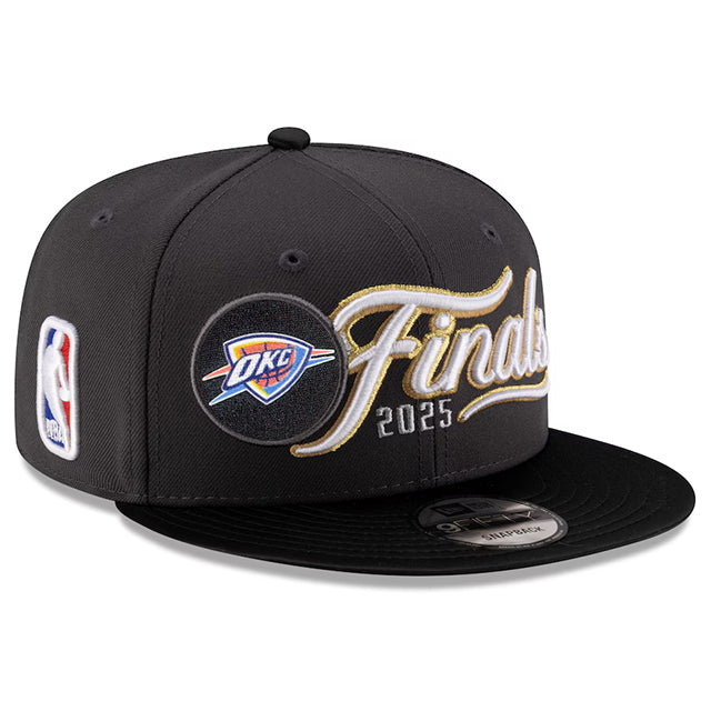 海外取寄 ニューエラ 9FIFTY オクラホマシティ サンダー 2025 NBA WESTERN CONFERENCE CHAMPIONS LOCKER ROOM SNAPBACK CAP