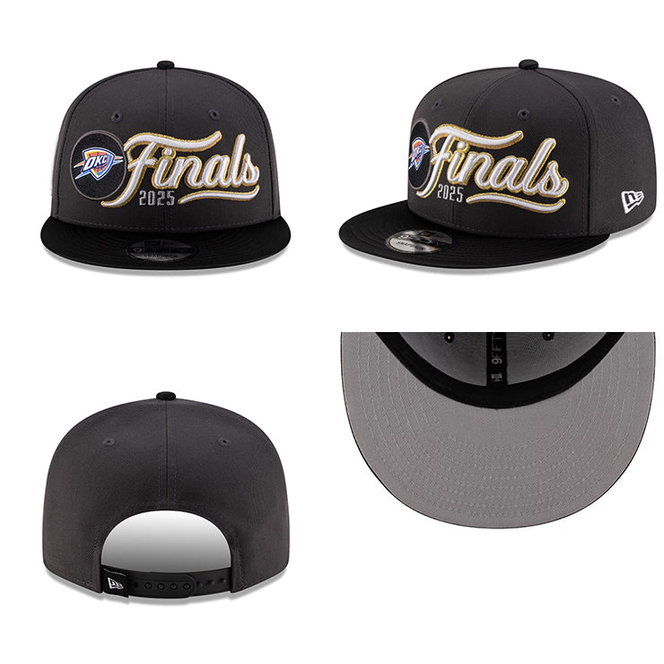 海外取寄 ニューエラ 9FIFTY オクラホマシティ サンダー 2025 NBA WESTERN CONFERENCE CHAMPIONS LOCKER ROOM SNAPBACK CAP