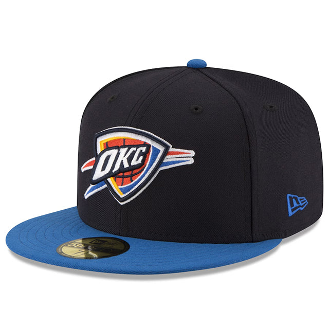 海外取寄 ニューエラ キャップ 59FIFTY オクラホマシティ サンダー 2025 NBA FINALS SIDE PATCH FITTED CAP NAVY
