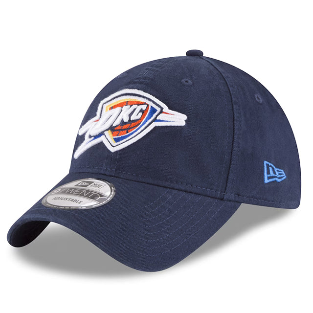 海外取寄 ニューエラ キャップ 9TWENTY オクラホマシティ サンダー 2025 NBA FINALS SIDE PATCH ADJUSTABLE CAP NAVY