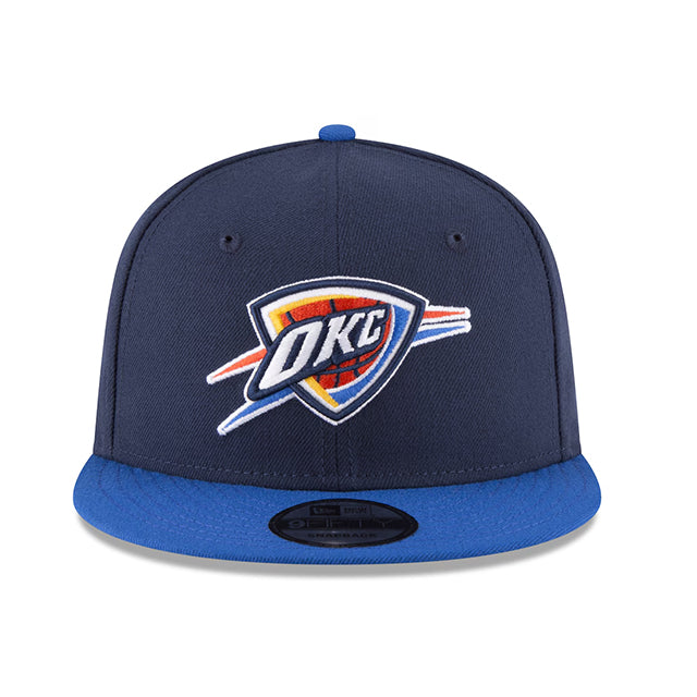 海外取寄 ニューエラ キャップ 9FIFTY オクラホマシティ サンダー 2025 NBA FINALS SIDE PATCH SNAPBACK CAP NAVY-BLUE