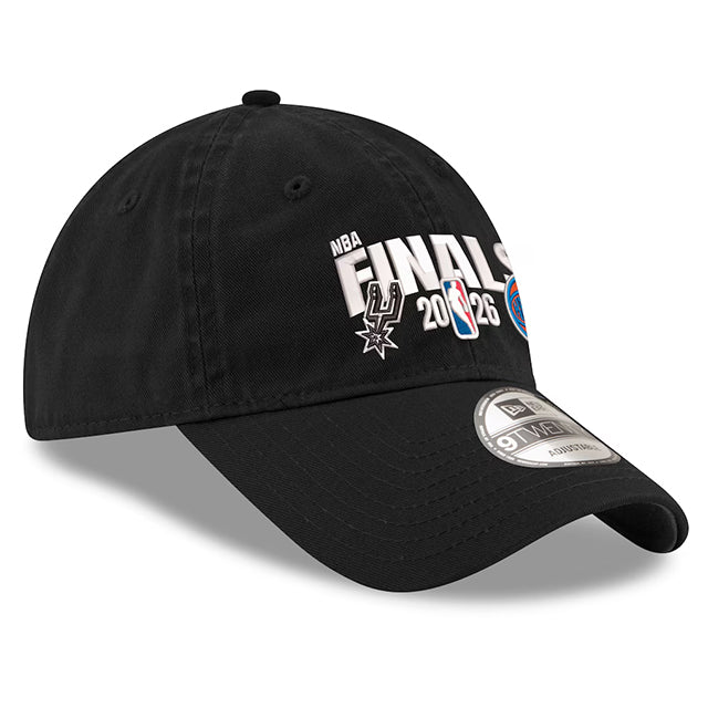 NBAファイナルモデル 海外取寄 サンアントニオ スパーズ vs ニューヨーク ニックス ニューエラ キャップ 9TWENTY 2026 NBA FINALS MATCHUP ADJUSTABLE CAP BLACK