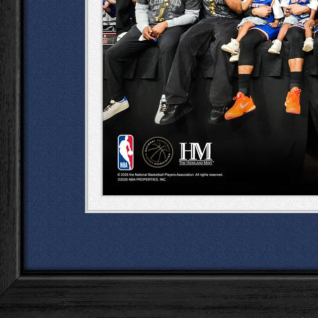 53年振りNBAファイナル優勝 ニューヨーク ニックス 海外取寄 額入りコラージュフレーム 2026 NBA CHAMPIONS CELEBRATION BRONZE COIN PHOTO MINT