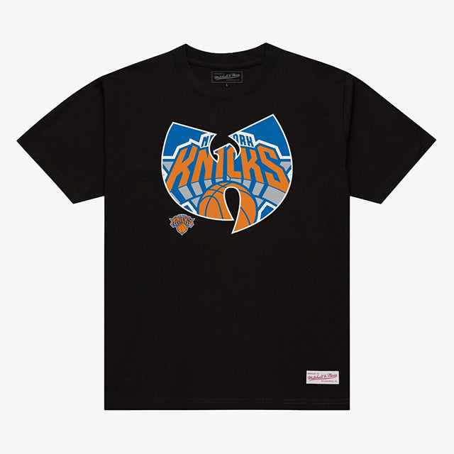 海外取寄 ニューヨーク ニックス × ウータンクラン × ミッチェルアンドネス Tシャツ BLACK
