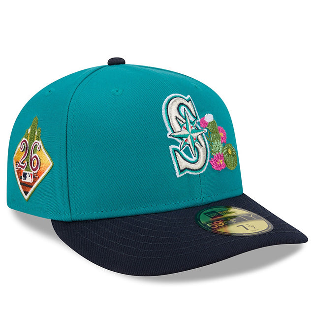 ニューエラ キャップ 海外取寄 PC59FIFTY シアトル マリナーズ 2026 MLB SPRING TRAINING PRE-CURVED FITTED CAP TEAL NAVY