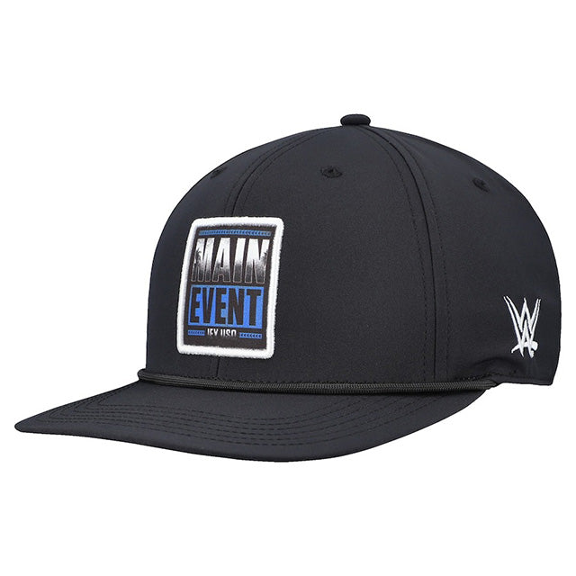 海外取寄 ジェイ ウーソモデル WWE キャップ スナップバック MAIN EVENT BACK 9 SNAPBACK CAP BLACK