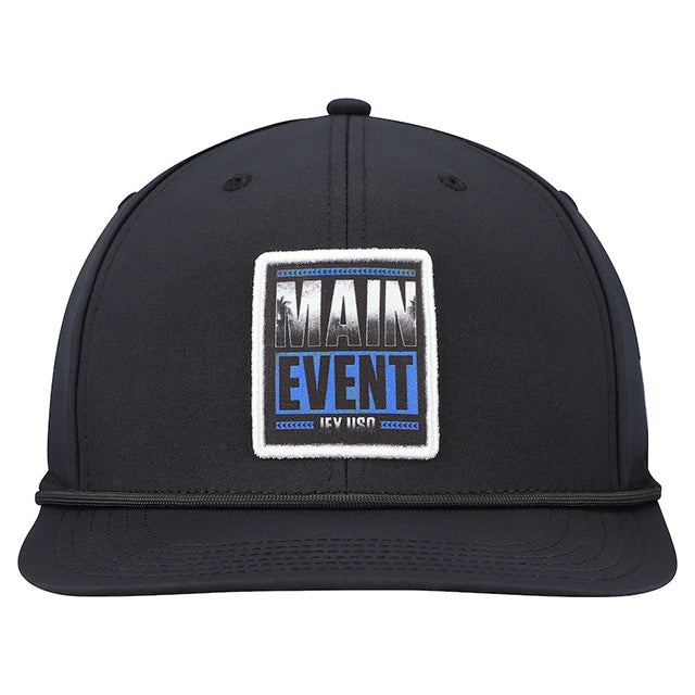 海外取寄 ジェイ ウーソモデル WWE キャップ スナップバック MAIN EVENT BACK 9 SNAPBACK CAP BLACK