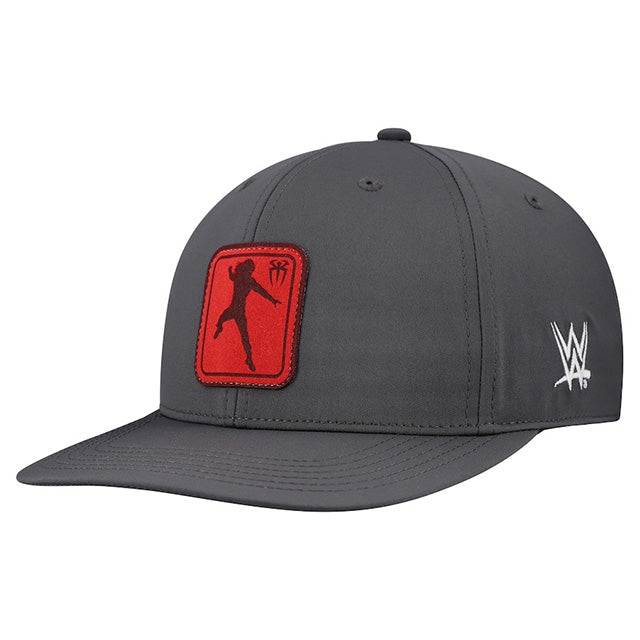 海外取寄 ローマン レインズモデル WWE キャップ スナップバック SILHOUETTE MICROSUEDE PATCH BACK 9 SNAPBACK CAP DARK GREY
