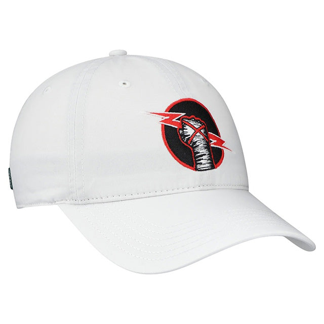 海外取寄 CMパンクモデル WWE キャップ ストラップバック CIRCLE LIGHTENING BOLT TERRA TWILL ADJUSTABLE CAP WHITE