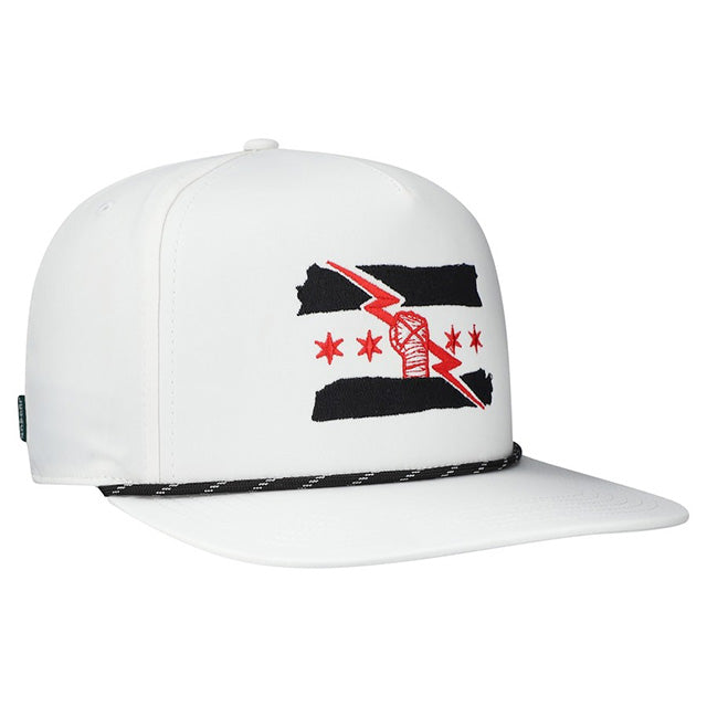 海外取寄 CMパンクモデル WWE キャップ スナップバック PRIMARY FLAG MARK CADDY SNAPBACK CAP WHITE