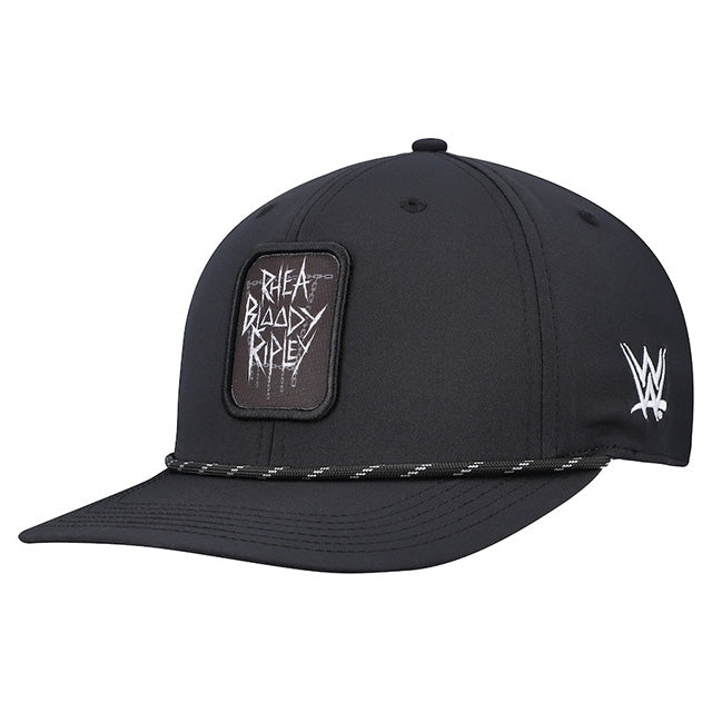 海外取寄 リア リプリーモデル WWE キャップ スナップバック POLY PATCH BACK 9 SNAPBACK CAP BLACK
