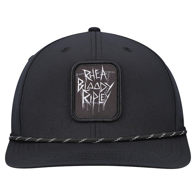 海外取寄 リア リプリーモデル WWE キャップ スナップバック POLY PATCH BACK 9 SNAPBACK CAP BLACK