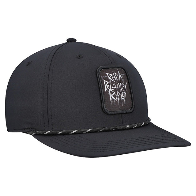 海外取寄 リア リプリーモデル WWE キャップ スナップバック POLY PATCH BACK 9 SNAPBACK CAP BLACK
