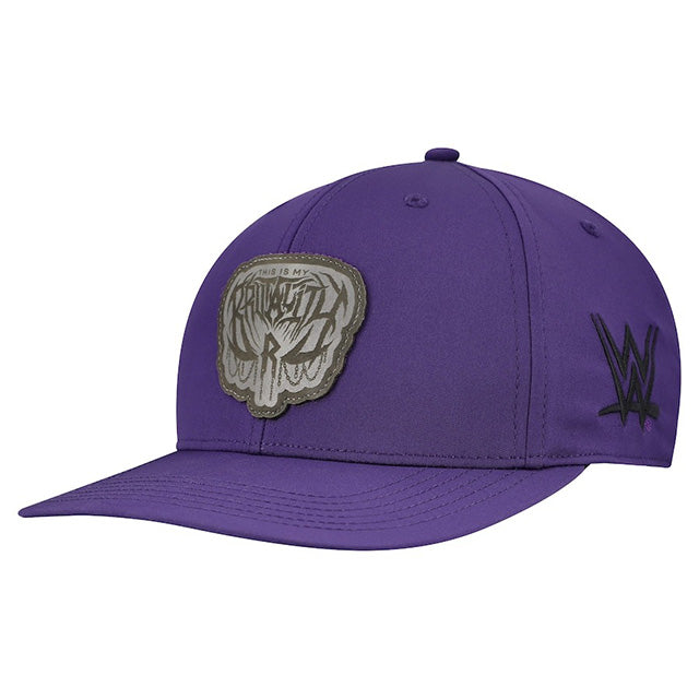 海外取寄 リア リプリーモデル WWE キャップ スナップバック THIS IS WHY BRUTALITY LEATHER PATCH BACK 9 SNAPBACK CAP PURPLE