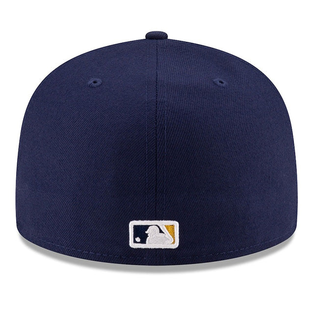 海外取寄 2025 ポストシーズンモデル ニューエラ キャップ 59FIFTY ミルウォーキーブルワーズ MLB POSTSEASON AUTHENTIC COLLECTION FITTED CAP YELLOW