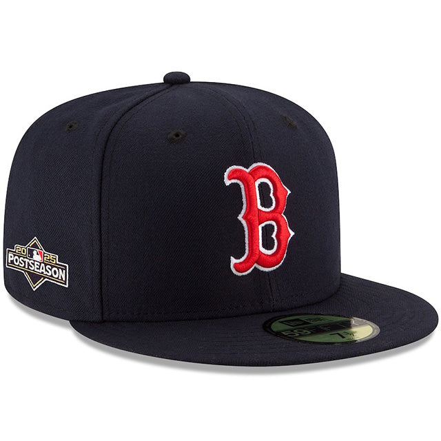 海外取寄 2025 ポストシーズンモデル ニューエラ キャップ 59FIFTY ボストン レッドソックス MLB POSTSEASON AUTHENTIC COLLECTION FITTED CAP NAVY