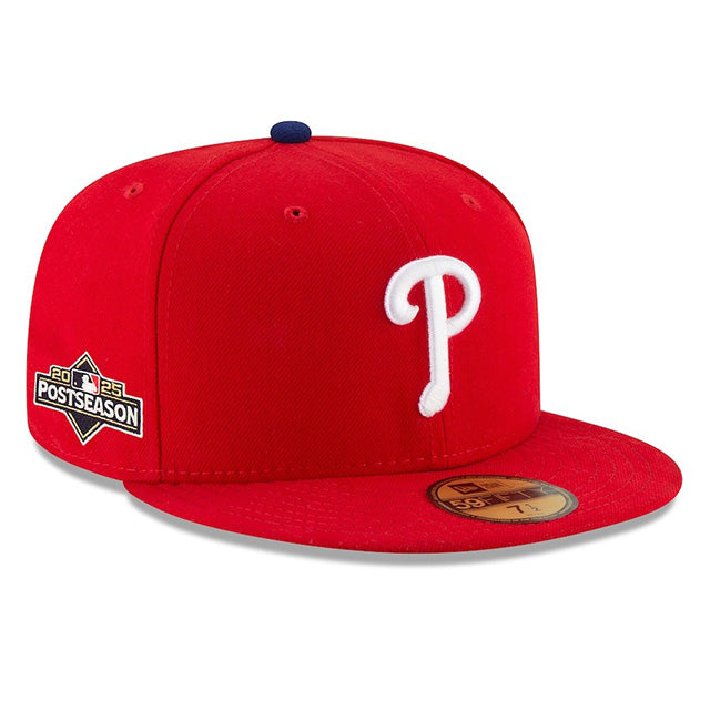 海外取寄 2025 ポストシーズンモデル ニューエラ キャップ 59FIFTY フィラデルフィア フィリーズ MLB POSTSEASON AUTHENTIC COLLECTION FITTED CAP RED