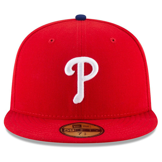 海外取寄 2025 ポストシーズンモデル ニューエラ キャップ 59FIFTY フィラデルフィア フィリーズ MLB POSTSEASON AUTHENTIC COLLECTION FITTED CAP RED