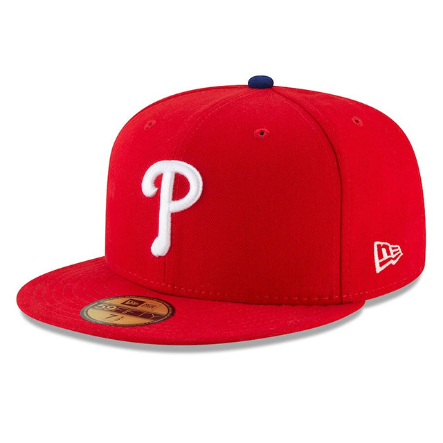 海外取寄 2025 ポストシーズンモデル ニューエラ キャップ 59FIFTY フィラデルフィア フィリーズ MLB POSTSEASON AUTHENTIC COLLECTION FITTED CAP RED