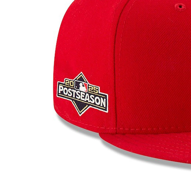 海外取寄 2025 ポストシーズンモデル ニューエラ キャップ 59FIFTY フィラデルフィア フィリーズ MLB POSTSEASON AUTHENTIC COLLECTION FITTED CAP RED