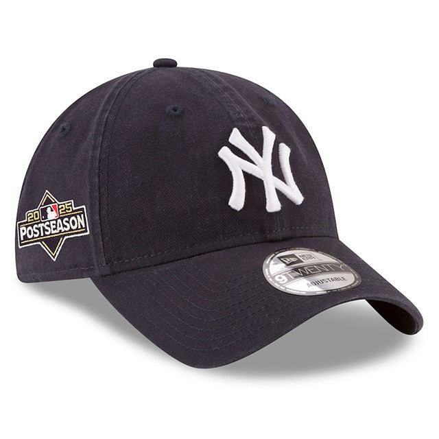 海外取寄 2025 ポストシーズンモデル ニューエラ キャップ 9TWENTY ニューヨーク ヤンキース MLB POSTSEASON STRAPBACK CAP BLACK NEW ERA NEWYORK YANKEES