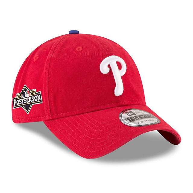 海外取寄 2025 ポストシーズンモデル ニューエラ キャップ 9TWENTY フィラデルフィア フィリーズ MLB POSTSEASON STRAPBACK CAP RED