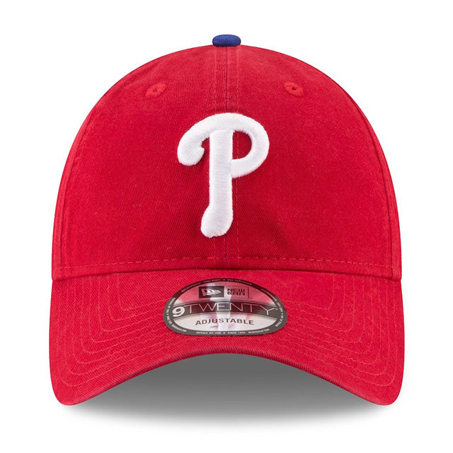 海外取寄 2025 ポストシーズンモデル ニューエラ キャップ 9TWENTY フィラデルフィア フィリーズ MLB POSTSEASON STRAPBACK CAP RED