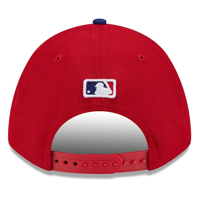 海外取寄 2025 ポストシーズンモデル ニューエラ キャップ 9FORTY M-CROWN フィラデルフィア フィリーズ MLB POSTSEASON SNAPBACK CAP REDff203459764