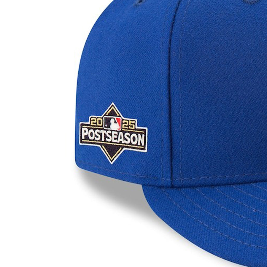 海外取寄 2025 ポストシーズンモデル ニューエラ キャップ LP 59FIFTY シカゴカブス MLB POSTSEASON AUTHENTIC COLLECTION LOW PROFILE FITTED CAP ROYAL