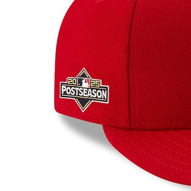 海外取寄 2025 ポストシーズンモデル ニューエラ キャップ LP 59FIFTY フィラデルフィアフィリーズ MLB POSTSEASON AUTHENTIC COLLECTION LOW PROFILE FITTED CAP RED