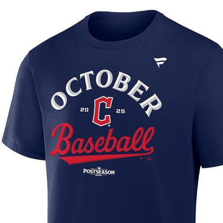 2025 ポストシーズンモデル 海外取寄 Tシャツ クリーブランド ガーディアンズ MLB 2025 POSTSEASON LOCKER ROOM T-SHIRTS NAVY FANATICS BRAND CLEVELAND GUARDIANS