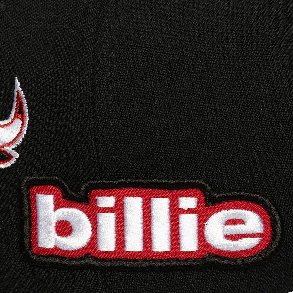 ミッチェル&ネス×ビリーアイリッシュ 海外取寄 シカゴ ブルズ HARDWOOD CLASSICS PATCH SNAPBACK CAP BLACK LIMITED EDITION