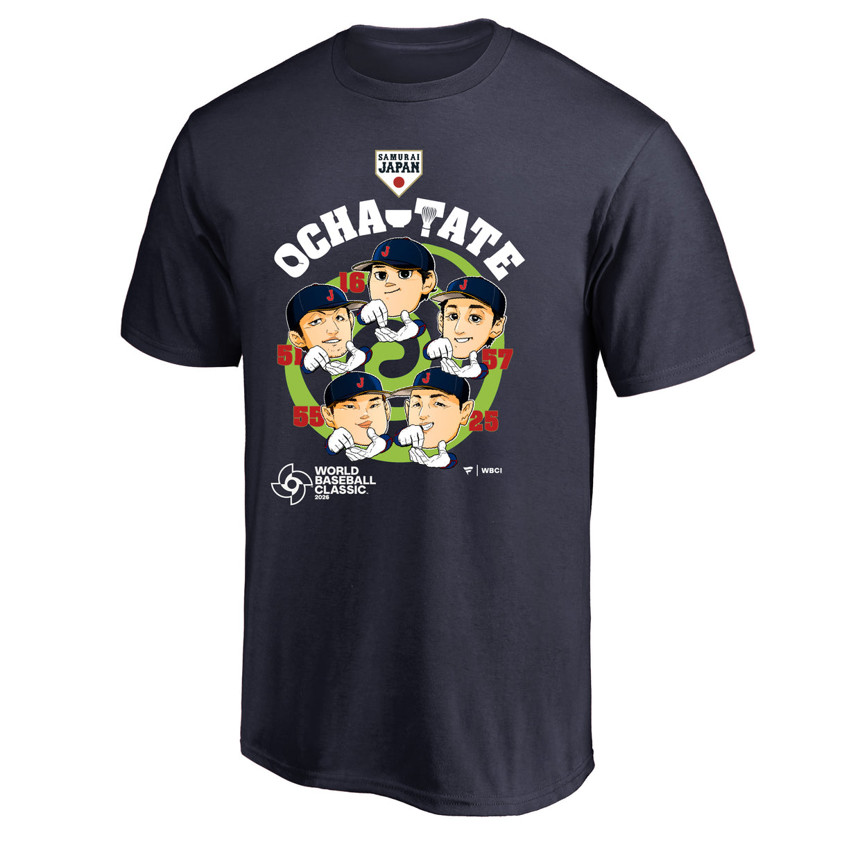 予約販売 Fanatics 日本代表 お茶たてポーズ Tシャツ ネイビー World Baseball Classic 2026 ※お届け予定時期ご確認の上ご購入をお願いします
