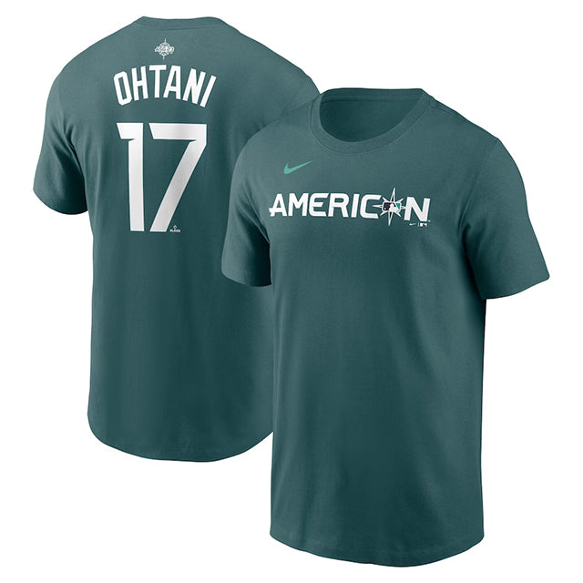 即日発送 大谷翔平モデル NIKE オールスターTシャツ 2023MLB ALL-STAR GAME NAME&NUMBER T-SHIRT TEAL