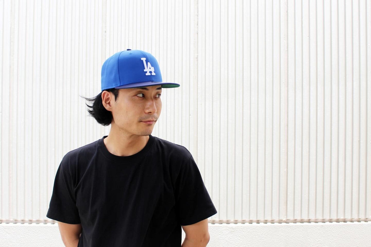 ニューエラ キャップ 59FIFTY ロサンゼルス ドジャース Powered by GORO NAKATSUGAWA MLB FITTED CAP LIGHT NAVY