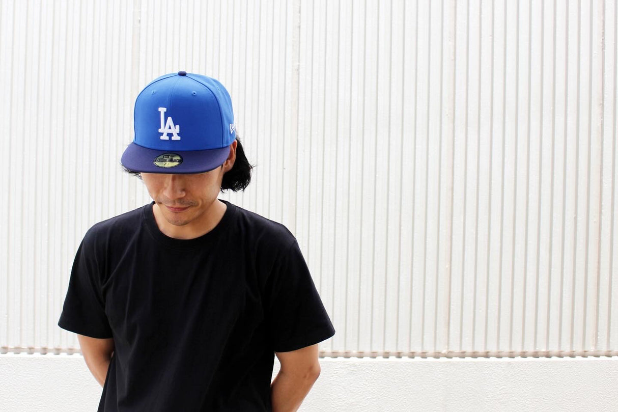 ニューエラ キャップ 59FIFTY ロサンゼルス ドジャース Powered by GORO NAKATSUGAWA MLB FITTED CAP LIGHT NAVY