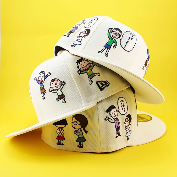 ニューエラ キャップ 59FIFTY ちびまる子ちゃん MARUKO ALL OVER FITTED CAP CREAM