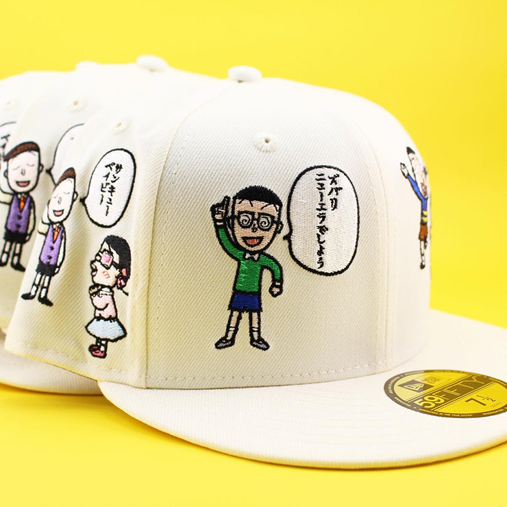 ニューエラ キャップ 59FIFTY ちびまる子ちゃん MARUKO ALL OVER FITTED CAP CREAM