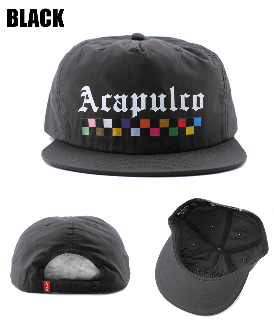 アカプルコ ゴールド スナップバックキャップ【RECYCLED LT WEIGHT NYLON SNAPBACK CAP】 ACAPULCO GOLD